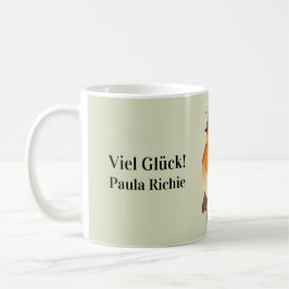 Taza De Café Vintage Robin Bird Floral Cottagecore Coffee