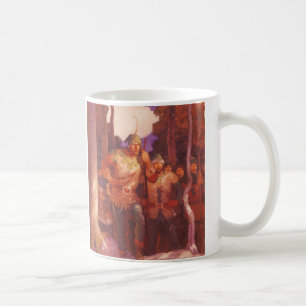 Taza De Café Vintage Robin Hood y sus hombres alegres por NC Wy