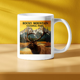 Taza De Café Vintage Rocky Mountain National Park