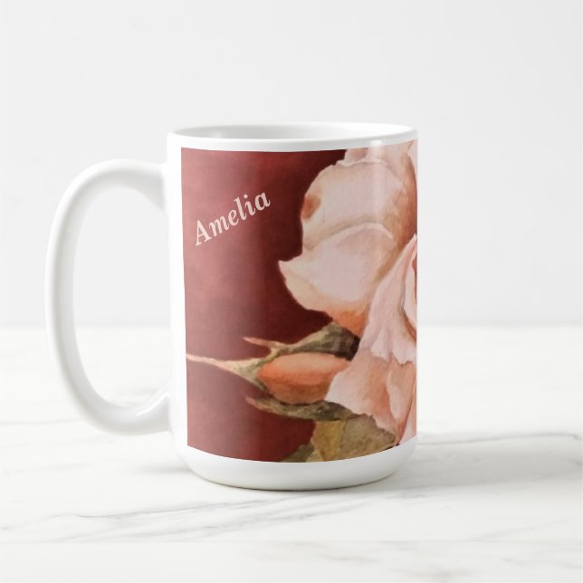 TAZA DE CAFÉ VINTAGE ROSA COFFEE MUG (Izquierda)