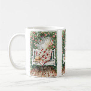 Taza De Café Vintage Rosa Swing with Quilt Charm