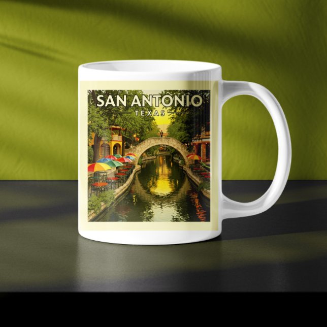 Taza De Café Vintage San Antonio Texas (Subido por el creador)