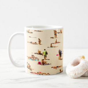 Taza De Café Vintage Sandy Beach Vacation