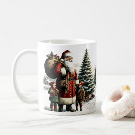 Taza De Café Vintage Santa