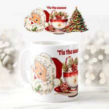 Vintage Santa Navidades Elegant Cute Mug