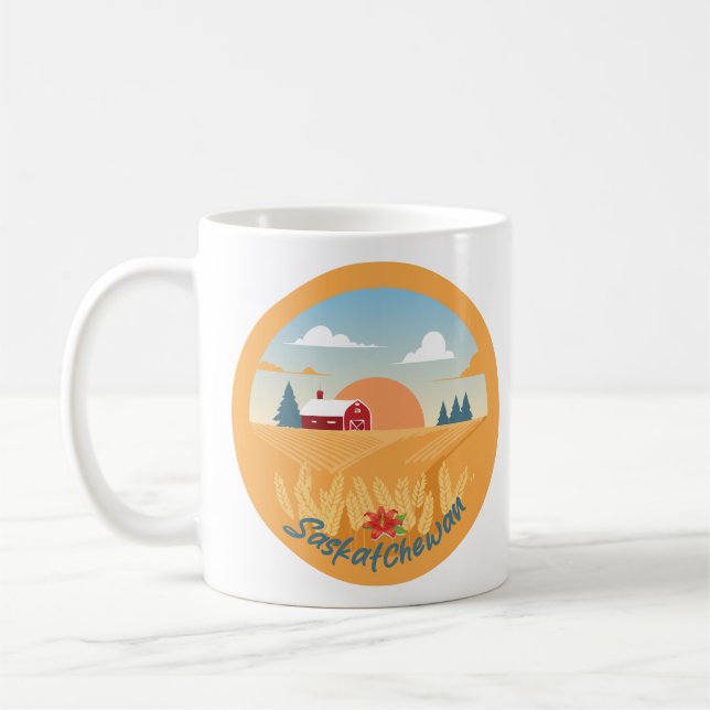 Taza De Café Vintage Saskatchewan (Izquierda)