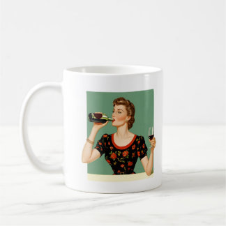 Taza De Café Vintage Sass Mug - "La botella es un vidrio"