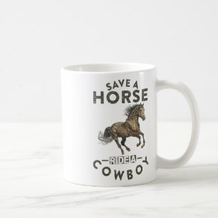 Taza De Café Vintage Save A Horse