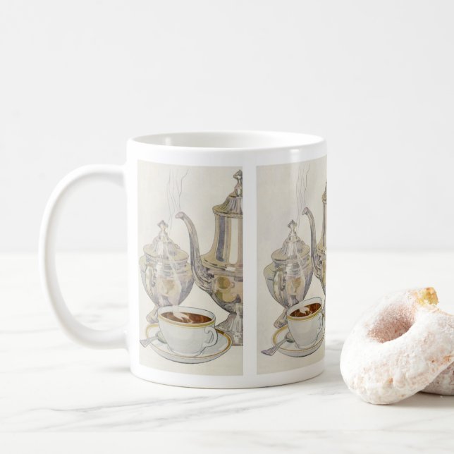 Taza De Café Vintage Silver Coffee Service (Con donut)