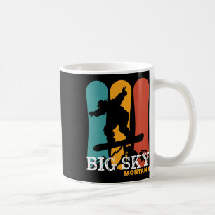 Taza De Café Vintage Snowboard Resort Big Sky Montana