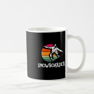 Taza De Café Vintage Snowboarder Retro Snowboard Extreme
