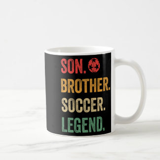 Taza De Café Vintage Son Brother Soccer Legend Retro Boys Socc 