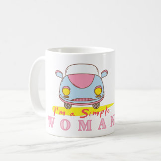 TAZA DE CAFÉ VINTAGE - SOY UNA MUJER SIMPLE