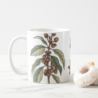 Taza De Café Vintage Spice Illustration Mug, Botanical Kitchen