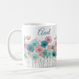 Taza De Café Vintage Spring Flowers for Aunt