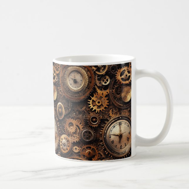 Taza de café vintage steampunk (Derecha)