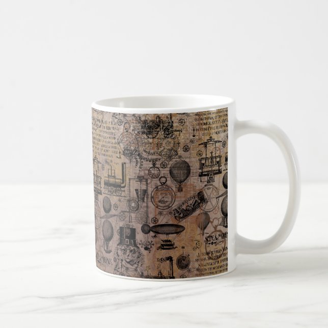Taza De Café Vintage Steampunk (Derecha)