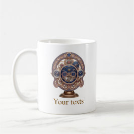 Taza de café vintage Steampunk con mecanismo de re