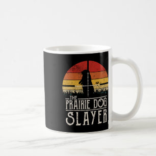 Taza De Café Vintage Sunset Prairie Perro Caza Prairie Perro Sl