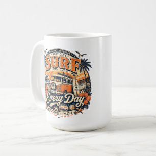 Taza de café Vintage Surf Every Day