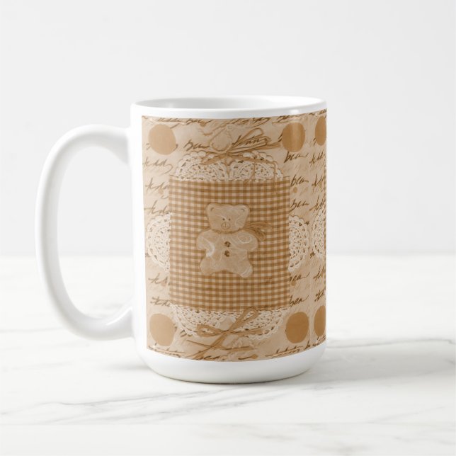 Taza De Café Vintage Teddy (Izquierda)