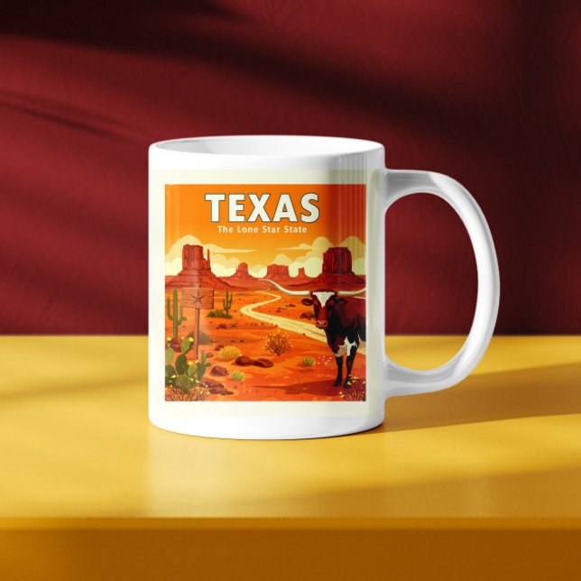 Taza De Café Vintage Texas (Subido por el creador)