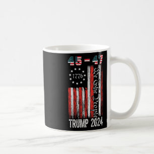 Taza De Café Vintage Trump 2024 45-47 Bandera de Ee. Uu. Nosotr