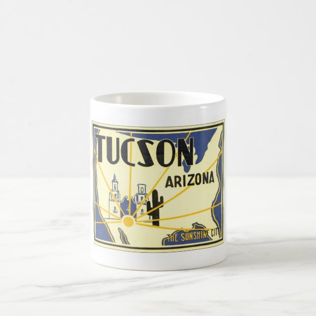 Taza De Café Vintage Tucson Arizona (Centro)