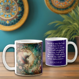 Taza De Café Vintage Unicorn Isaiah Scripting Christian