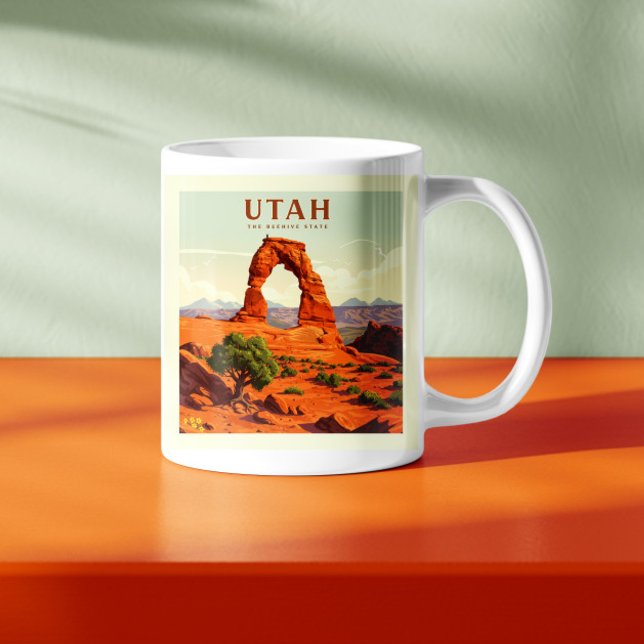 Taza De Café Vintage Utah (Subido por el creador)