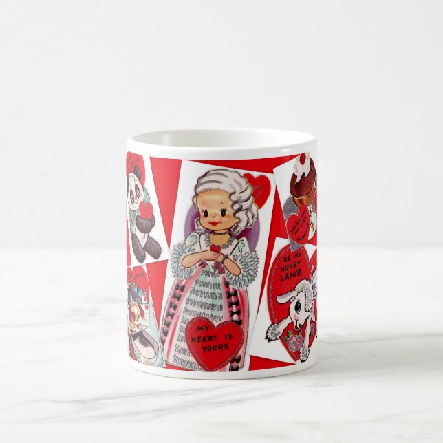 Taza De Café Vintage Valentines Mug (Centro)