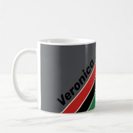 Taza De Café Vintage VHS Stripes with Name