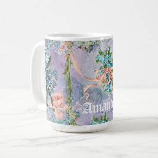 Taza De Café Vintage victoriano nomeolvides no efemera