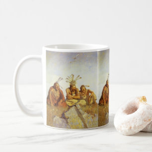Taza De Café Vintage West, Guardians War or Peace por NC Wyeth