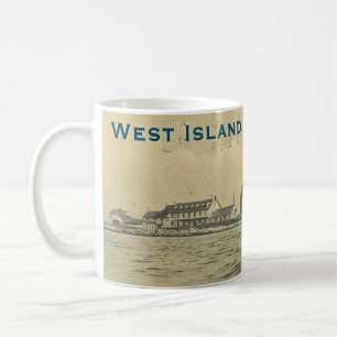 Taza De Café Vintage West Island, Sakonnet - Little Compton, RI