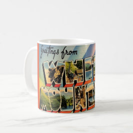 Taza De Café Vintage White Mountains of NH Mug