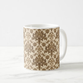 Taza De Café Vintage William Morris Veneciano Floral Marrón Bla