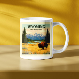Taza De Café Vintage Wyoming