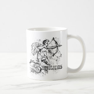 Taza De Café Vintage Zodiac Sagittarius