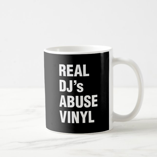 TAZA DE CAFÉ VINYL DE ABUSO DE DJ REAL (Derecha)