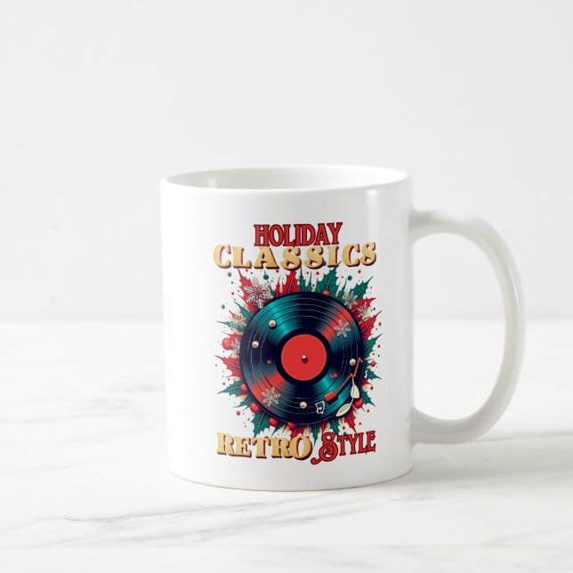 Taza De Café Vinyl retro (Derecha)