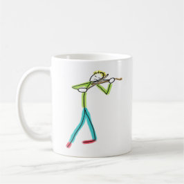 Taza De Café Viola Playing Stickman