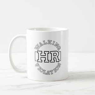 Taza De Café Violación de derechos humanos en marcha
