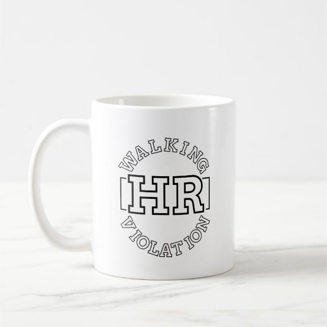Taza De Café Violación de derechos humanos en marcha (Izquierda)