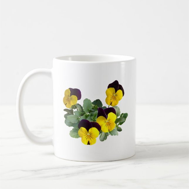 Taza De Café Violas Sorbet Salto Amarillo (Izquierda)