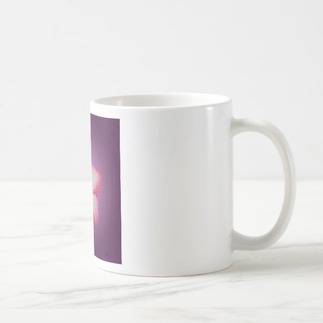 Taza De Café Violencia de gradiente de flor rosa de adenio (Derecha)