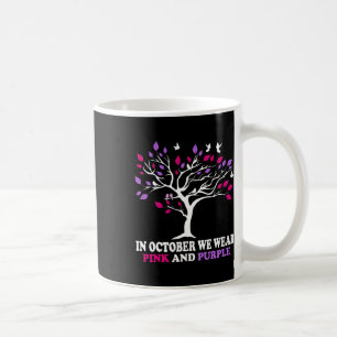 Taza De Café Violencia Doméstica Conciencia sobre el cáncer de 