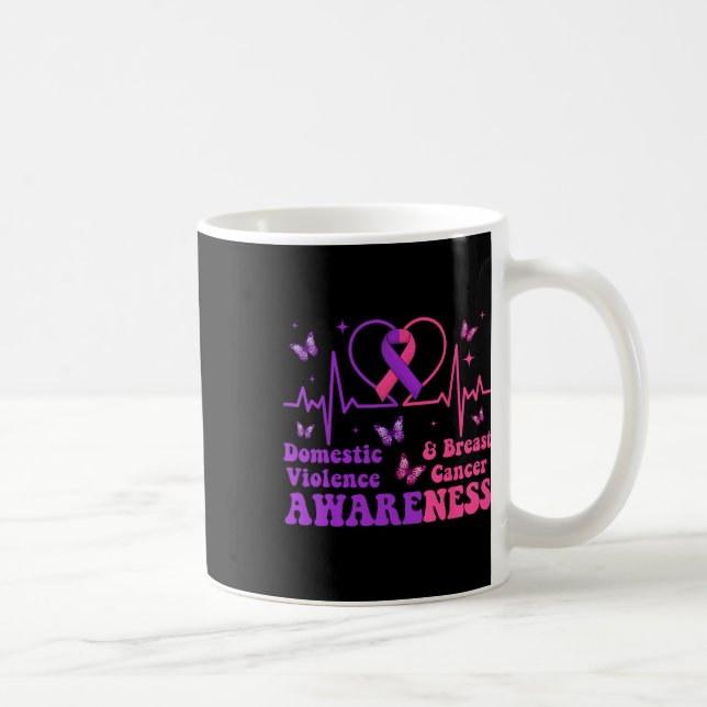 Taza De Café Violencia doméstica y amplitud; Concienciación sob (Derecha)