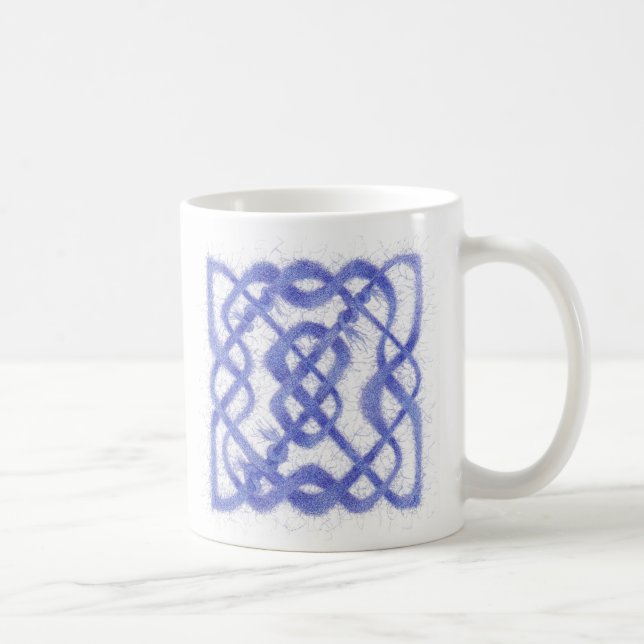 Taza De Café VIOLET CELTIC KNOT White Mug (Derecha)
