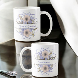 Taza De Café Violet Pastel Five Petal Wild Rosa Personalizado